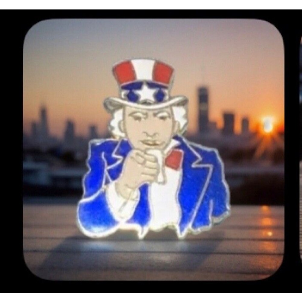 UNCLE  SAM Wants You, Time to Vote - Lapel Pin